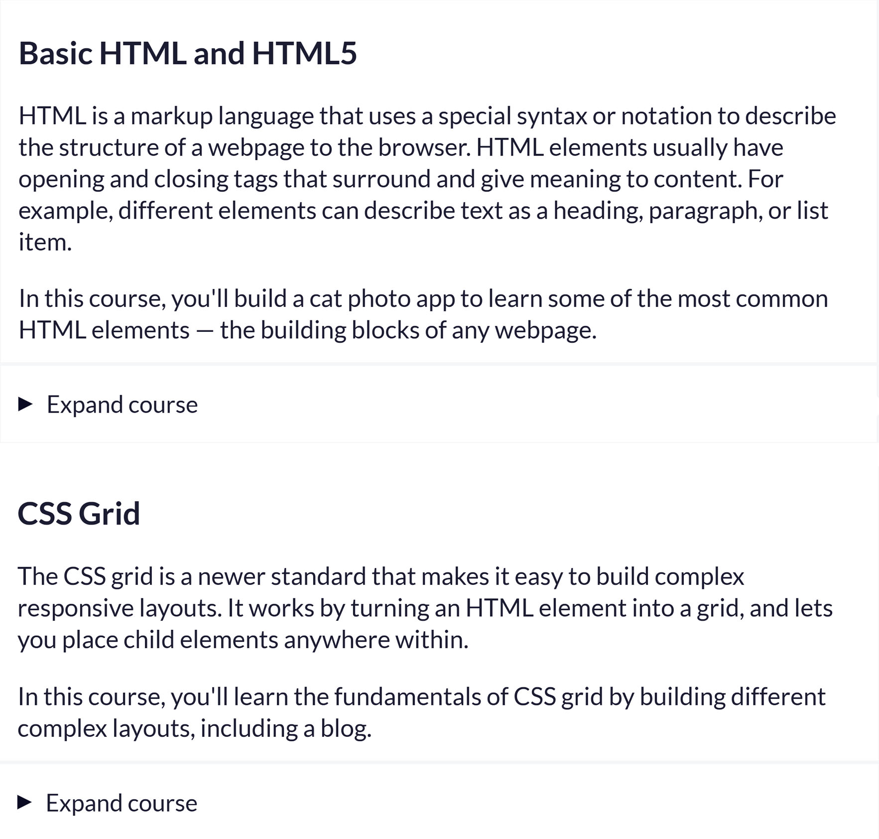 coding course